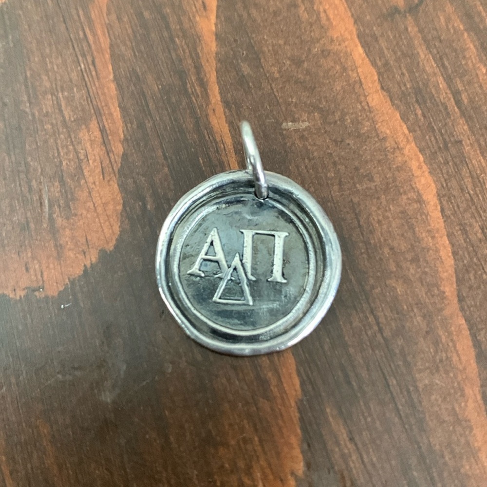 Waxing Poetic sorority charm for ADPi